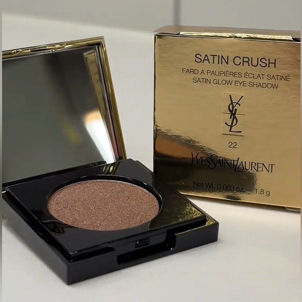 NEW Yves Saint Laurent Satin Crush Mono Eyeshadow Excessive Brown set 🌷 - Picture 3 of 15